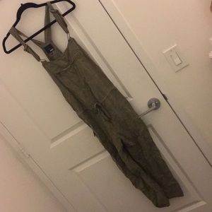 Aritzia Olive Overalls